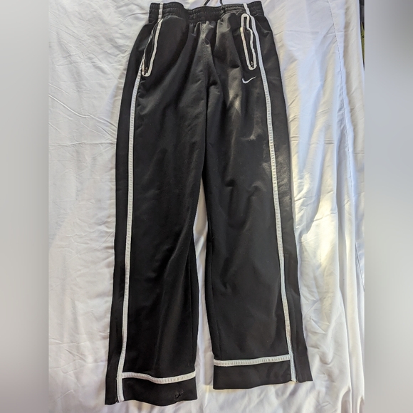 Nike Other - Nike Men's Large Black Joggers With Pockets, Drawstring And White Stripe‎